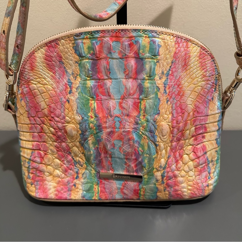 Brahmin Small Georgina Saltwater Taffy Melbourne Satchel NWOT - Picture 2 of 11